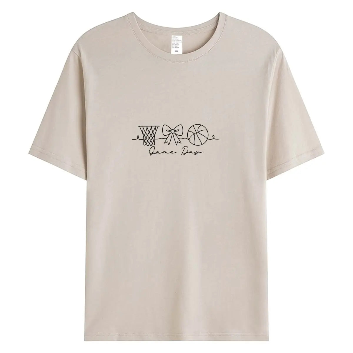 Summer Women T Shirts 100% Cotton Short Sleeve T-shirt 2026 New Game Day Graphic Tee Woman Tshirt Clothing Female Oversized Tops