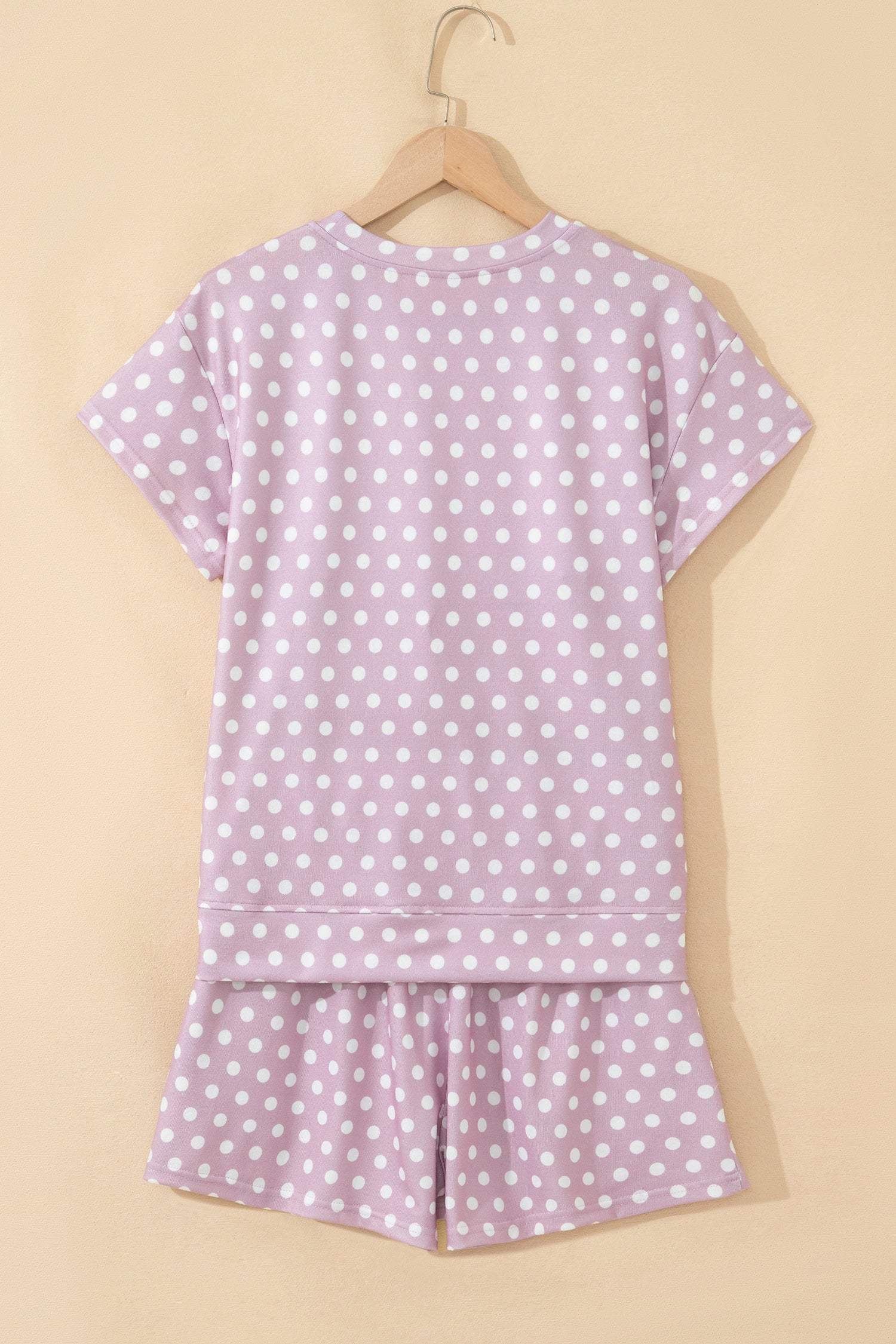 Green Polka Dot Print Short Set