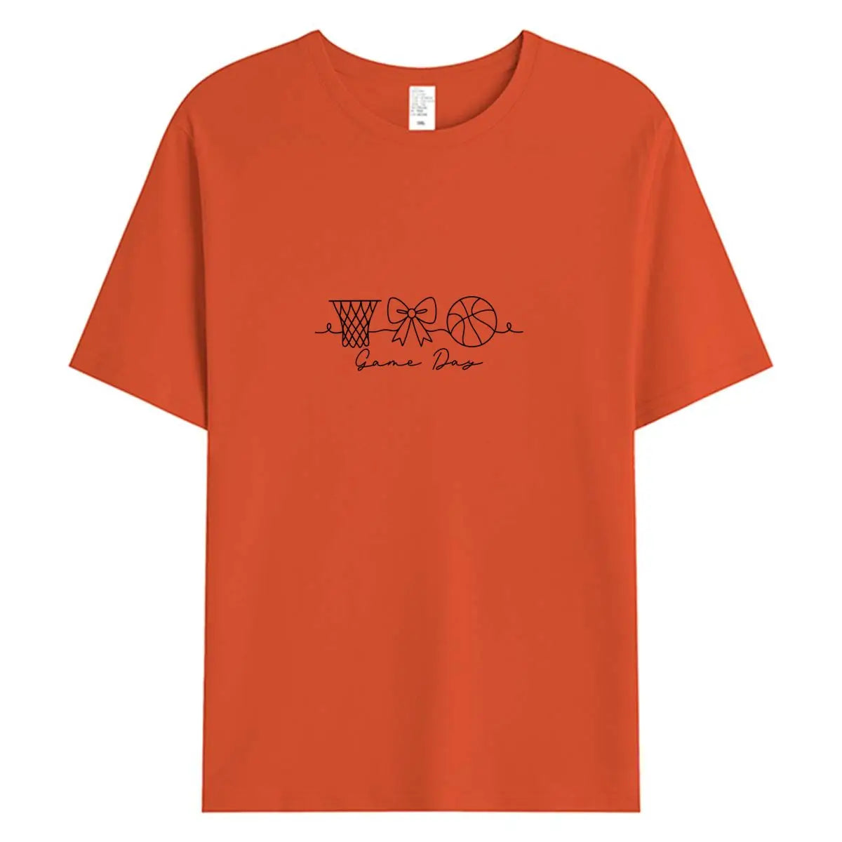 Summer Women T Shirts 100% Cotton Short Sleeve T-shirt 2026 New Game Day Graphic Tee Woman Tshirt Clothing Female Oversized Tops