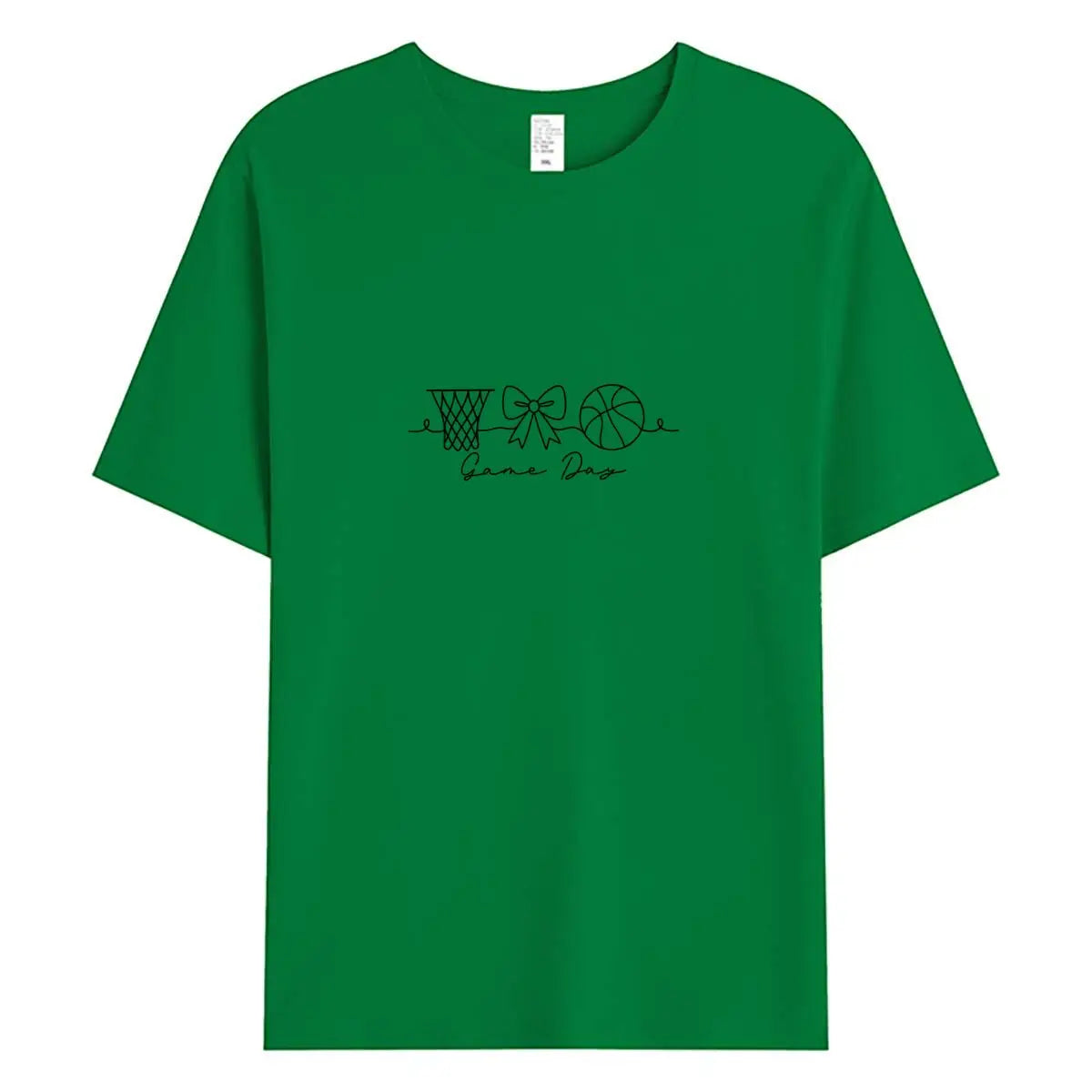 Summer Women T Shirts 100% Cotton Short Sleeve T-shirt 2026 New Game Day Graphic Tee Woman Tshirt Clothing Female Oversized Tops