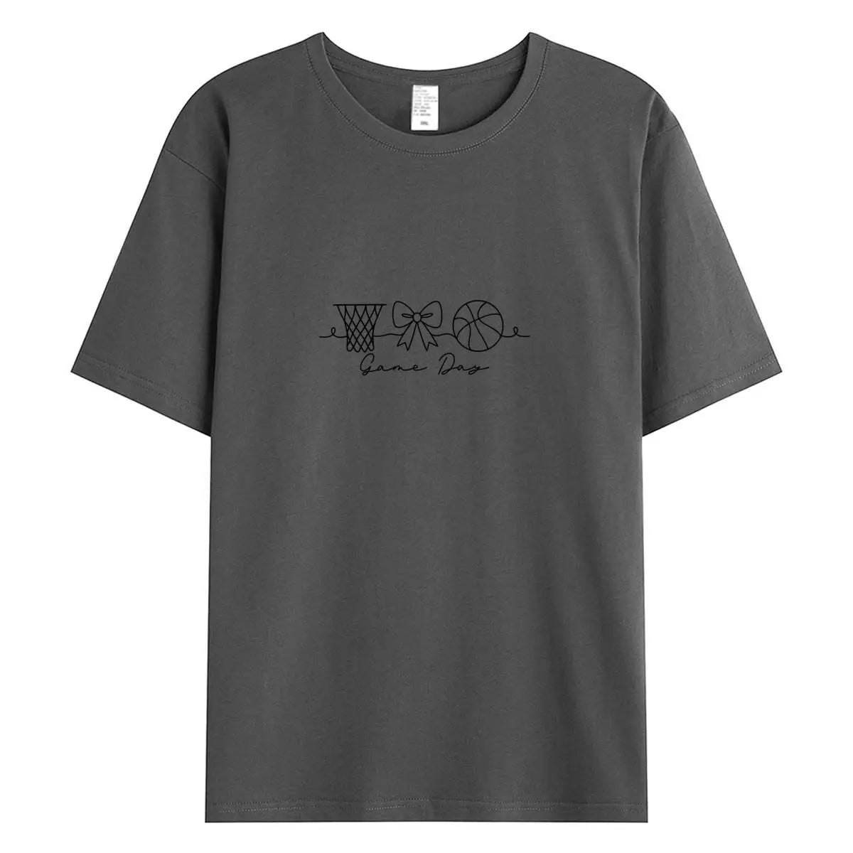Summer Women T Shirts 100% Cotton Short Sleeve T-shirt 2026 New Game Day Graphic Tee Woman Tshirt Clothing Female Oversized Tops
