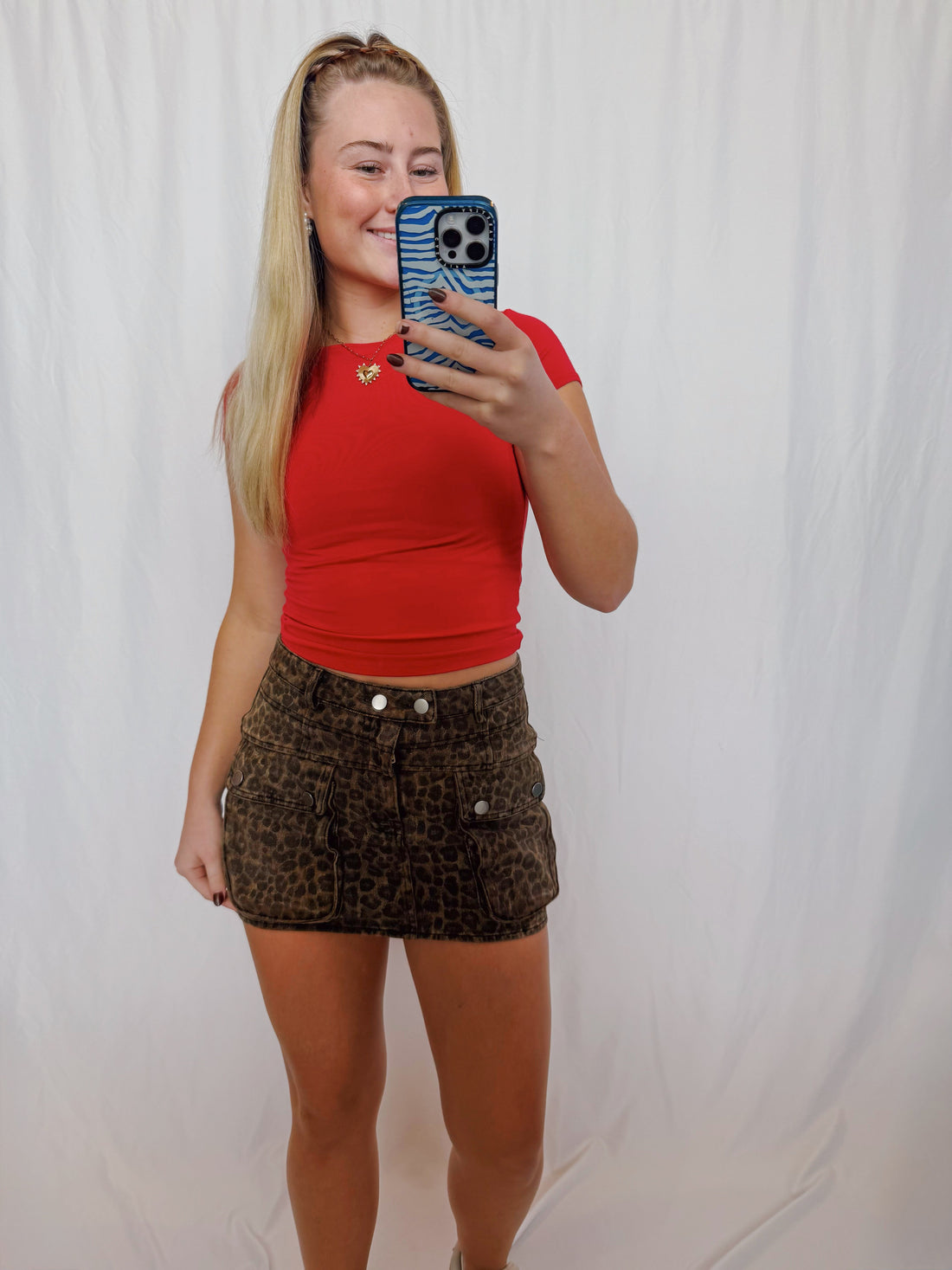 Leopard Mini Skirt