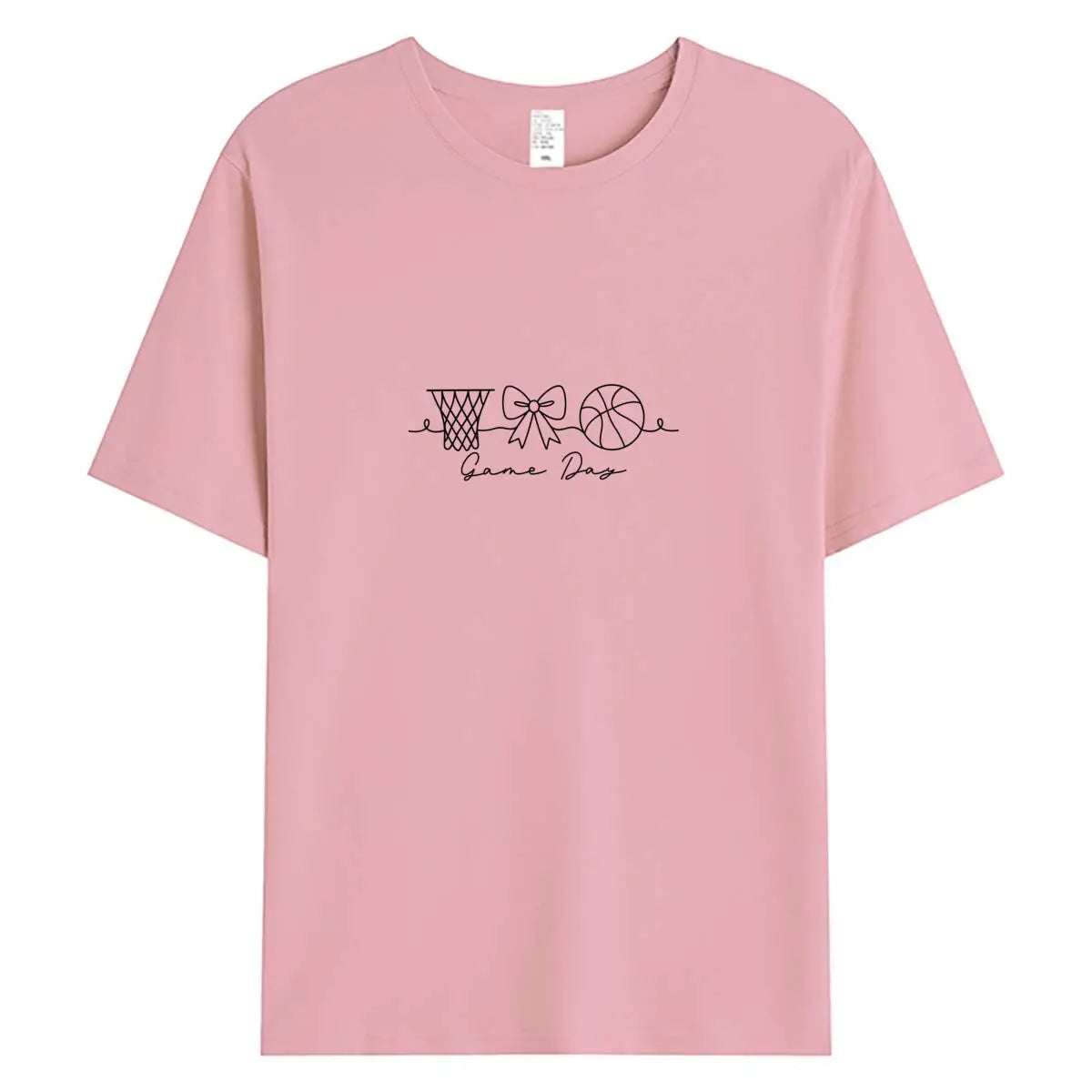 Summer Women T Shirts 100% Cotton Short Sleeve T-shirt 2026 New Game Day Graphic Tee Woman Tshirt Clothing Female Oversized Tops