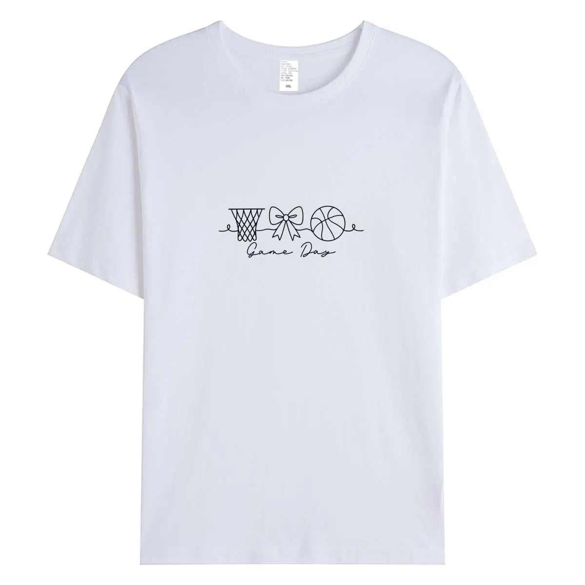 Summer Women T Shirts 100% Cotton Short Sleeve T-shirt 2026 New Game Day Graphic Tee Woman Tshirt Clothing Female Oversized Tops