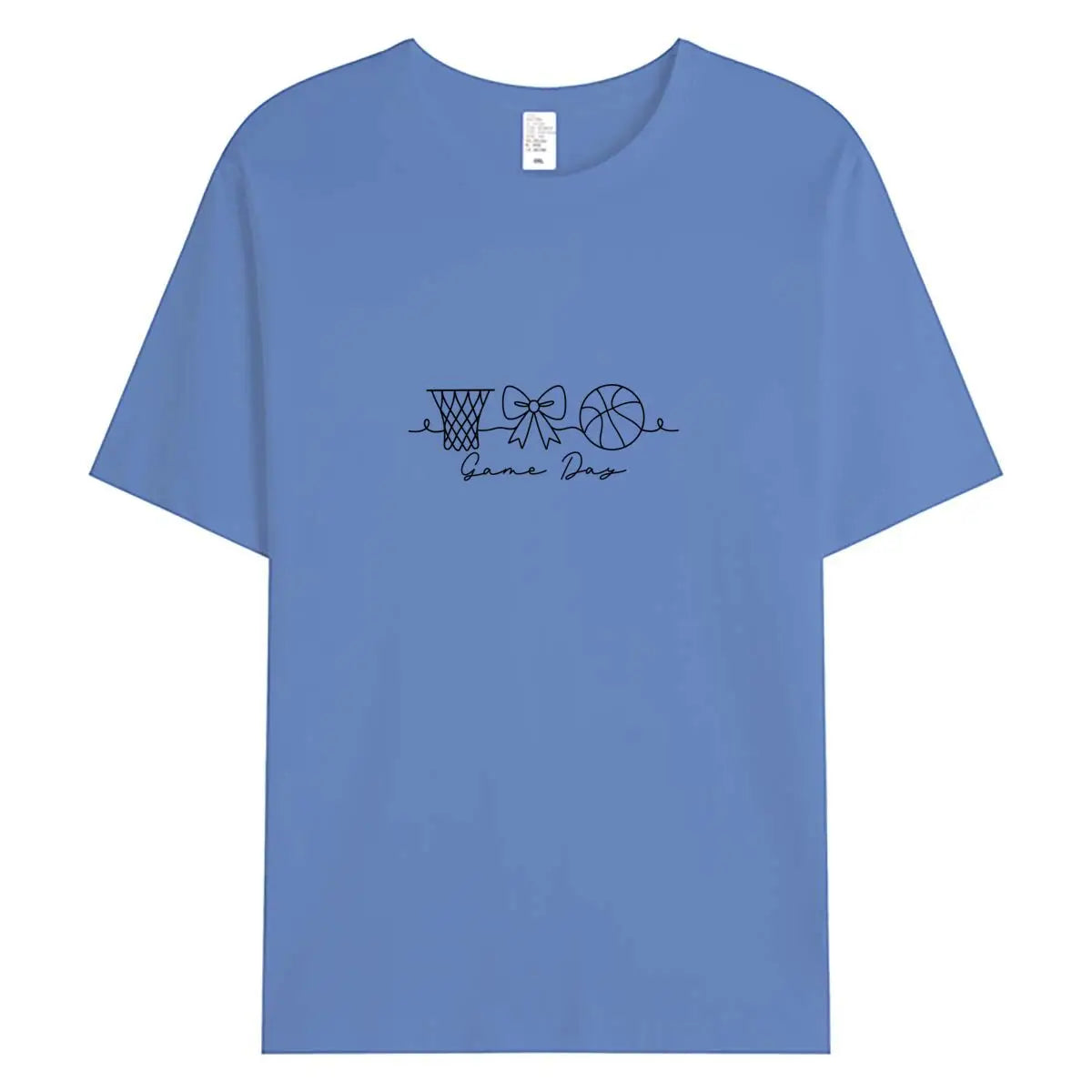 Summer Women T Shirts 100% Cotton Short Sleeve T-shirt 2026 New Game Day Graphic Tee Woman Tshirt Clothing Female Oversized Tops
