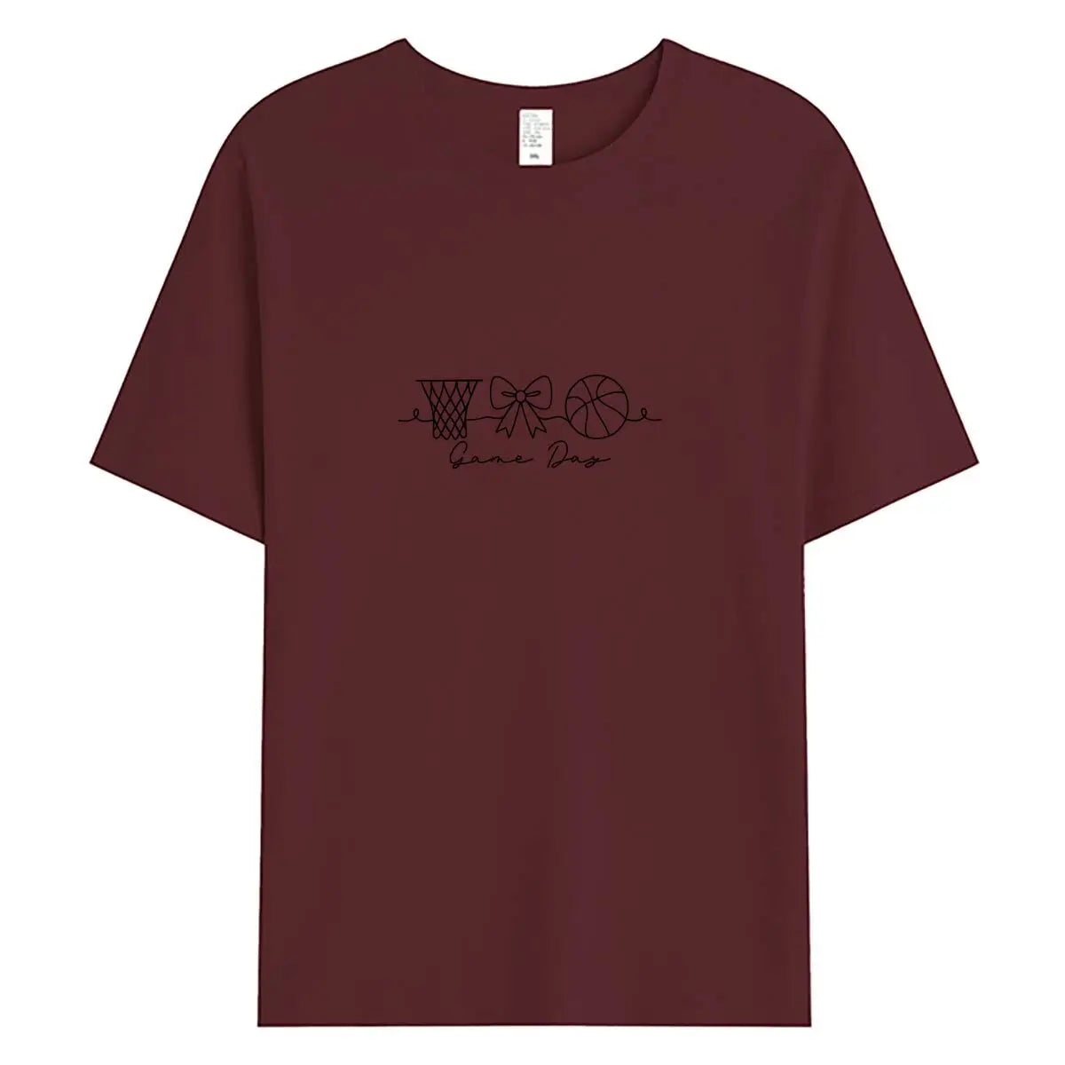 Summer Women T Shirts 100% Cotton Short Sleeve T-shirt 2026 New Game Day Graphic Tee Woman Tshirt Clothing Female Oversized Tops