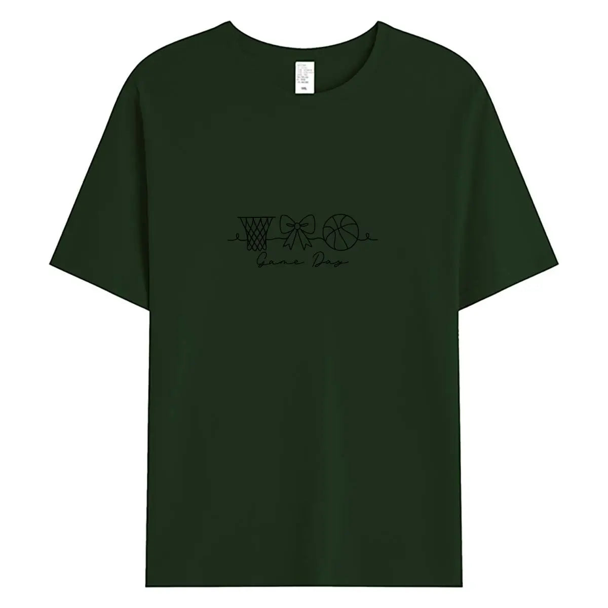 Summer Women T Shirts 100% Cotton Short Sleeve T-shirt 2026 New Game Day Graphic Tee Woman Tshirt Clothing Female Oversized Tops