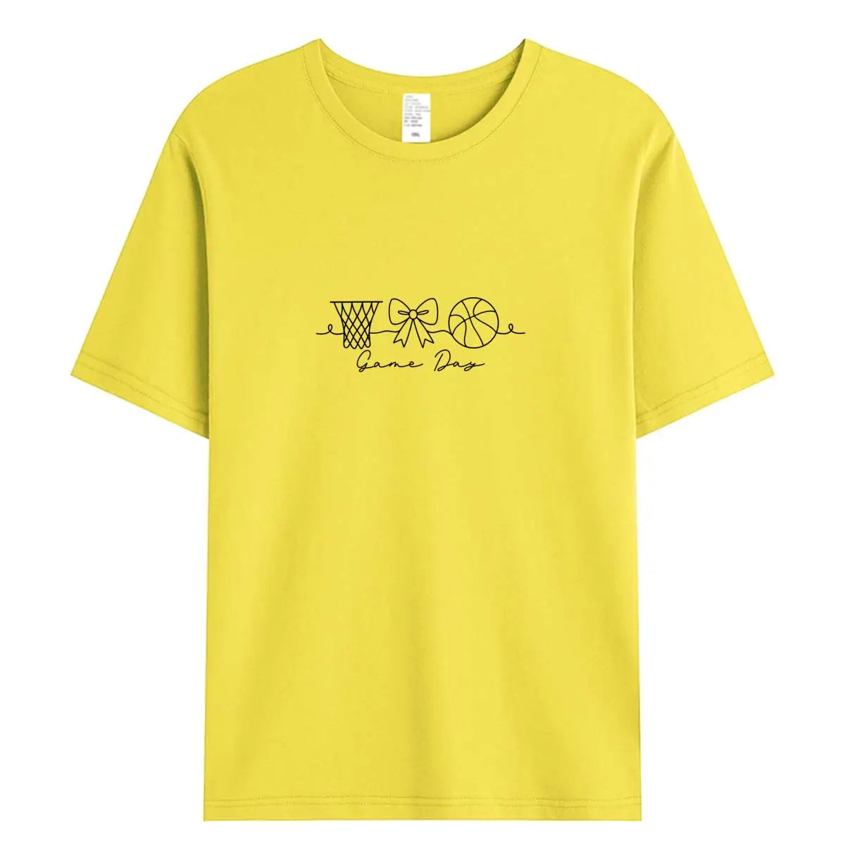 Summer Women T Shirts 100% Cotton Short Sleeve T-shirt 2026 New Game Day Graphic Tee Woman Tshirt Clothing Female Oversized Tops